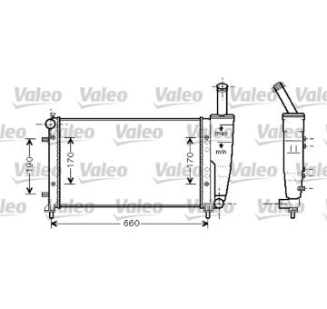Chladič, chlazení motoru VALEO 734457