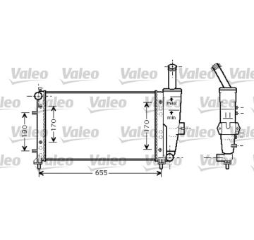 Chladič, chlazení motoru VALEO 734459