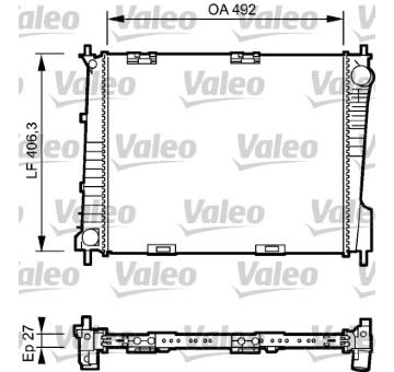 Chladič, chlazení motoru VALEO 734462