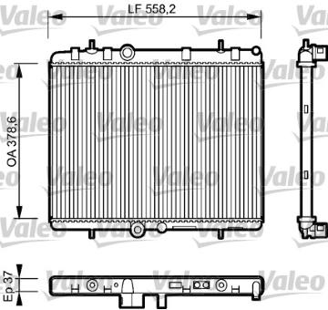 Chladič, chlazení motoru VALEO 734463