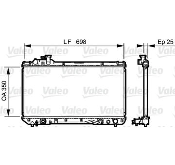 Chladič, chlazení motoru VALEO 734466