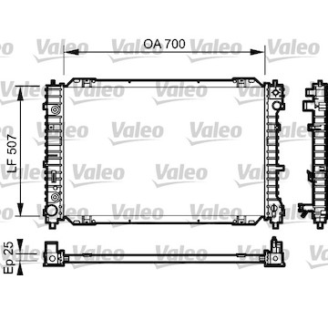 Chladič, chlazení motoru VALEO 734468