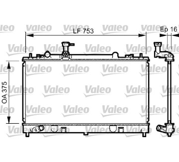 Chladič, chlazení motoru VALEO 734484
