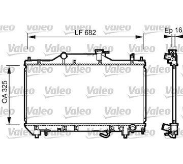 Chladič, chlazení motoru VALEO 734490