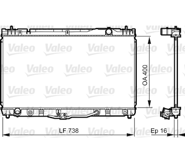 Chladič motora VALEO 734492