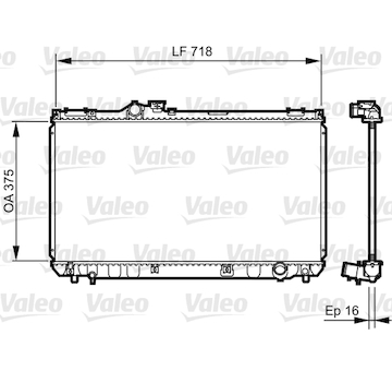 Chladič, chlazení motoru VALEO 734498