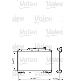 Chladič, chlazení motoru VALEO 734702