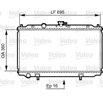 Chladič, chlazení motoru VALEO 734736