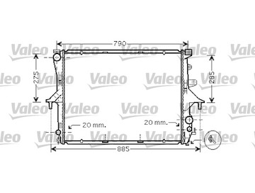 Chladič, chlazení motoru VALEO 734739