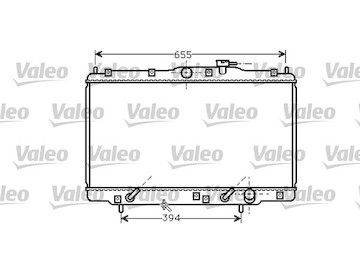 Chladič, chlazení motoru VALEO 734747