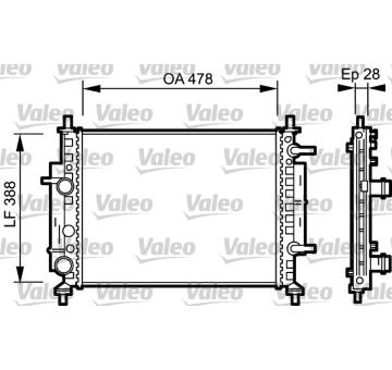 Chladič, chlazení motoru VALEO 734768