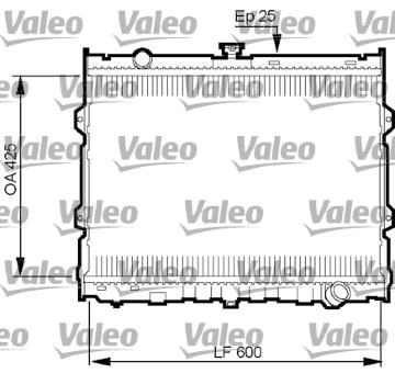 Chladič, chlazení motoru VALEO 734784