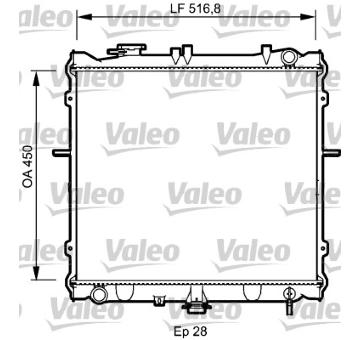 Chladič, chlazení motoru VALEO 734788