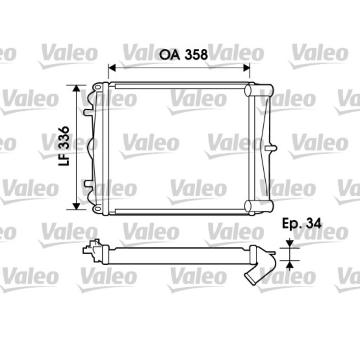Chladič, chlazení motoru VALEO 734826
