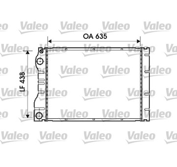 Chladič, chlazení motoru VALEO 734828
