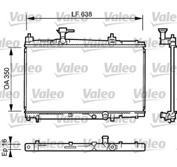 Chladič, chlazení motoru VALEO 734842