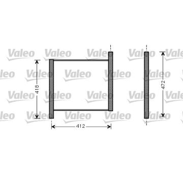 Chladič, chlazení motoru VALEO 734848