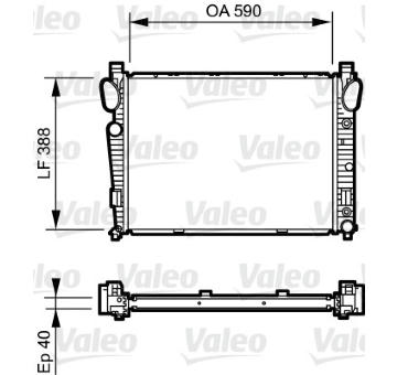 Chladič, chlazení motoru VALEO 734855