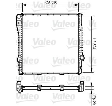 Chladič, chlazení motoru VALEO 734895