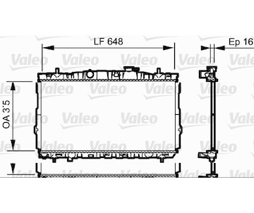 Chladič, chlazení motoru VALEO 734903