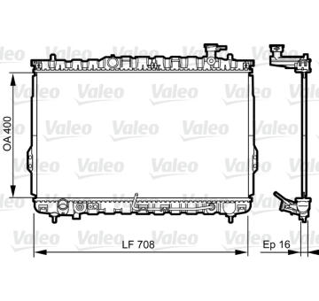 Chladič, chlazení motoru VALEO 734909