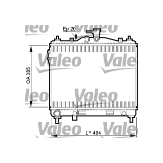 Chladič, chlazení motoru VALEO 734912