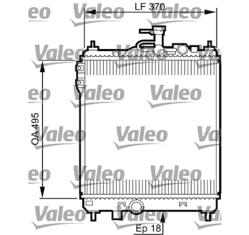 Chladič, chlazení motoru VALEO 734914