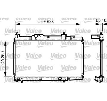 Chladič, chlazení motoru VALEO 734916