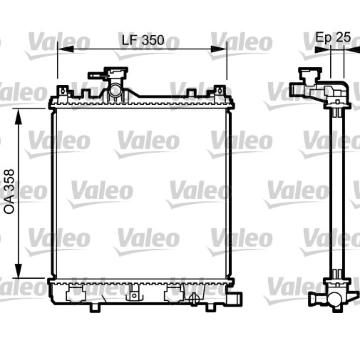 Chladič, chlazení motoru VALEO 734917
