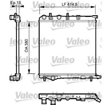 Chladič, chlazení motoru VALEO 734921