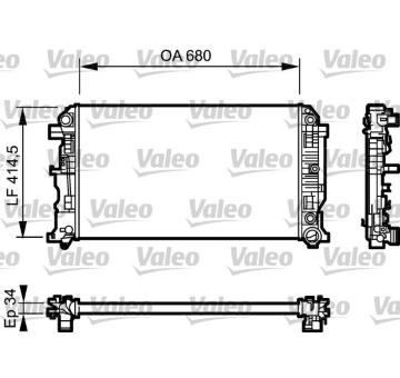 Chladič, chlazení motoru VALEO 734929