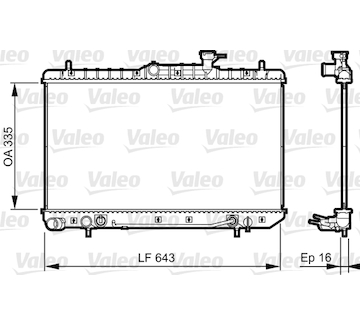 Chladič, chlazení motoru VALEO 734960