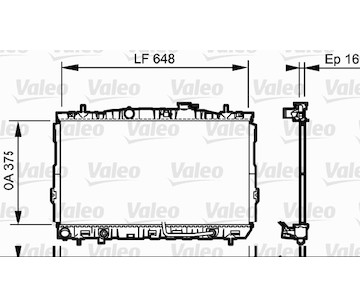 Chladič, chlazení motoru VALEO 734965