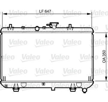 Chladič, chlazení motoru VALEO 734966