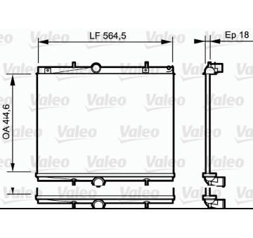 Chladič, chlazení motoru VALEO 735020