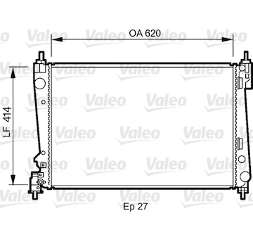 Chladič, chlazení motoru VALEO 735041