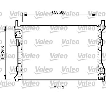 Chladič, chlazení motoru VALEO 735045