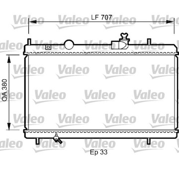 Chladič, chlazení motoru VALEO 735068