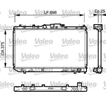 Chladič, chlazení motoru VALEO 735075