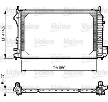 Chladič motora VALEO 735083