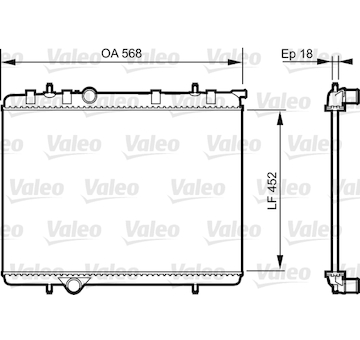 Chladič, chlazení motoru VALEO 735090