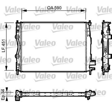 Chladič, chlazení motoru VALEO 735114