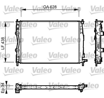 Chladič, chlazení motoru VALEO 735115