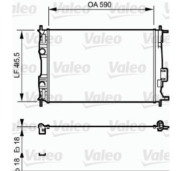 Chladič, chlazení motoru VALEO 735119