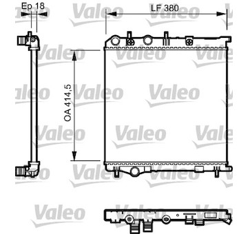 Chladič, chlazení motoru VALEO 735125