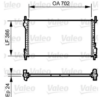 Chladič, chlazení motoru VALEO 735167