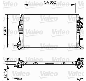 Chladič motora VALEO 735181