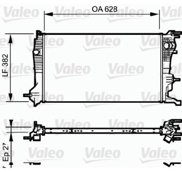 Chladič, chlazení motoru VALEO 735185