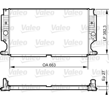 Chladič, chlazení motoru VALEO 735188