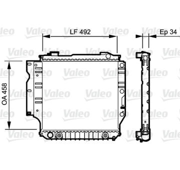 Chladič, chlazení motoru VALEO 735196